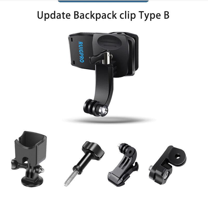 Chest Mount Harness Chesty head Strap backpack bag clip clamp for DJI OSMO Pocket 1 2 Cameras With Adapter Holder Case Accessory: new clamp set 2