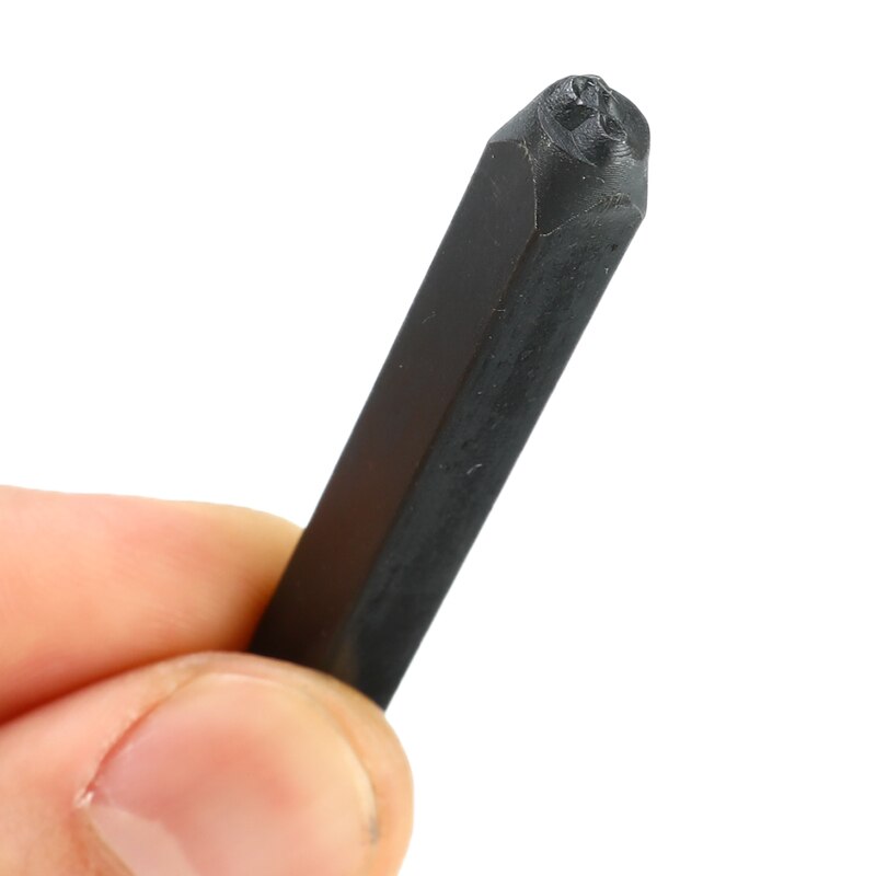36 stk 5mm karbonstål alfanumeriske bokstaver og tall antikk tinn rektangel stempel stansesett verktøy stempling lær