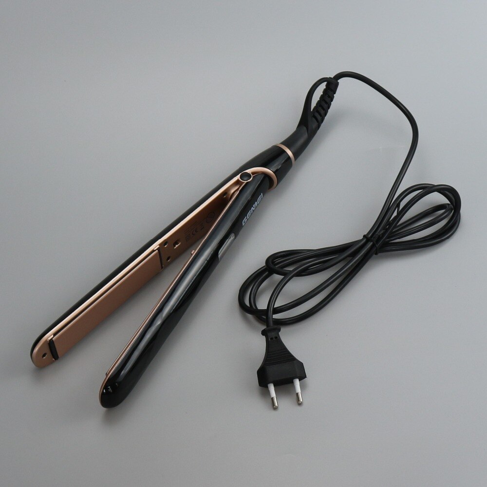 Plancha de pelo con pantalla digital LCD, plancha plana, alisado, 100v-240v, Max 450F Pro