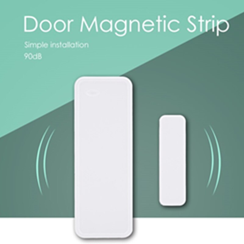 Gs-wds 07 trådløs dør vindussensor magnetisk stripe 433 mhz for trygghetsalarm hjemmesystem