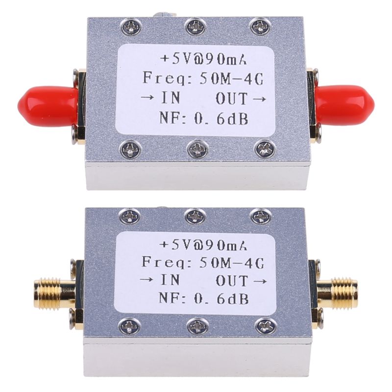 RF Amplifier Low Noise Amplifier Ham Radio Module LNA 50M-4GHz NF=0.6dB RF FM HF VHF / UHF Ham Radio -110dBm