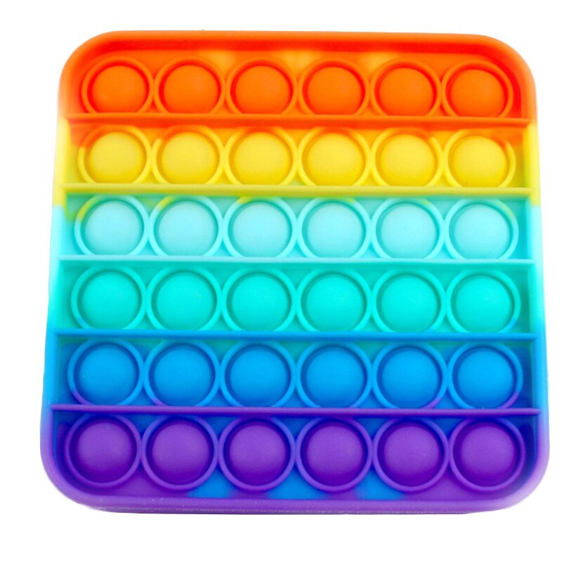 Pop It-rompecabezas de burbujas para adultos, juguetes antiestrés, blando y estrujable PopIt, caja antiestrés: 08