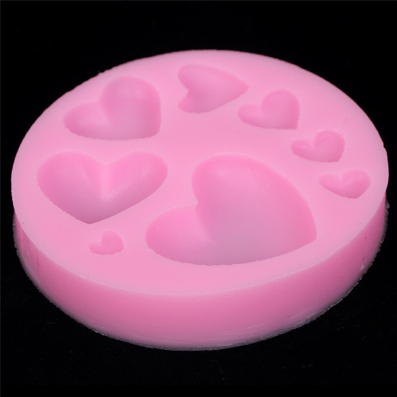 3D DIY Heart Fondant Cake Mold Silicone Cake Decorating Craft Sugar Chocolate Mould Baking Pastry Tools