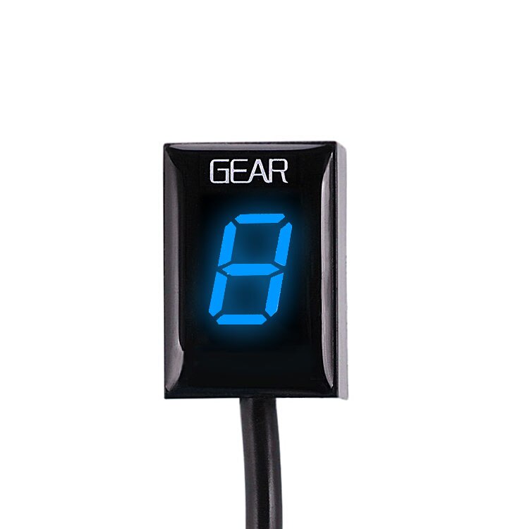 Alconstar-Voor Harley Davidson 1200 883 Gear Positie Display Gauge Shifter Motorfiets Ecu Plug Mount Gear Indicator: Blue