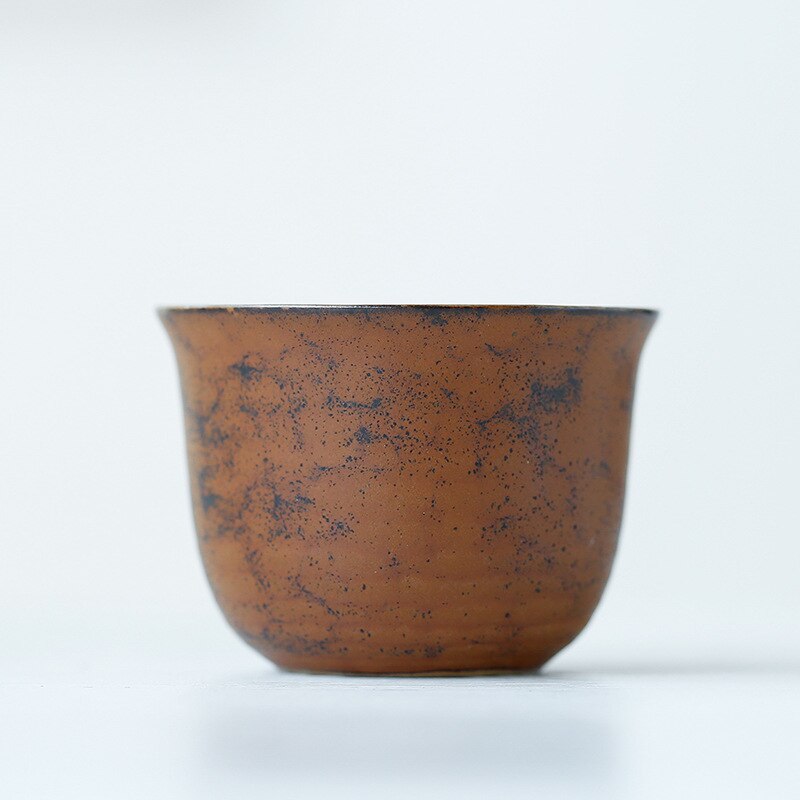Grov keramik kopper i japansk stil keramiske kung fu kopper duftende kop tekop håndlavet retro ovn bagt keramisk tekopper: Tekop 4
