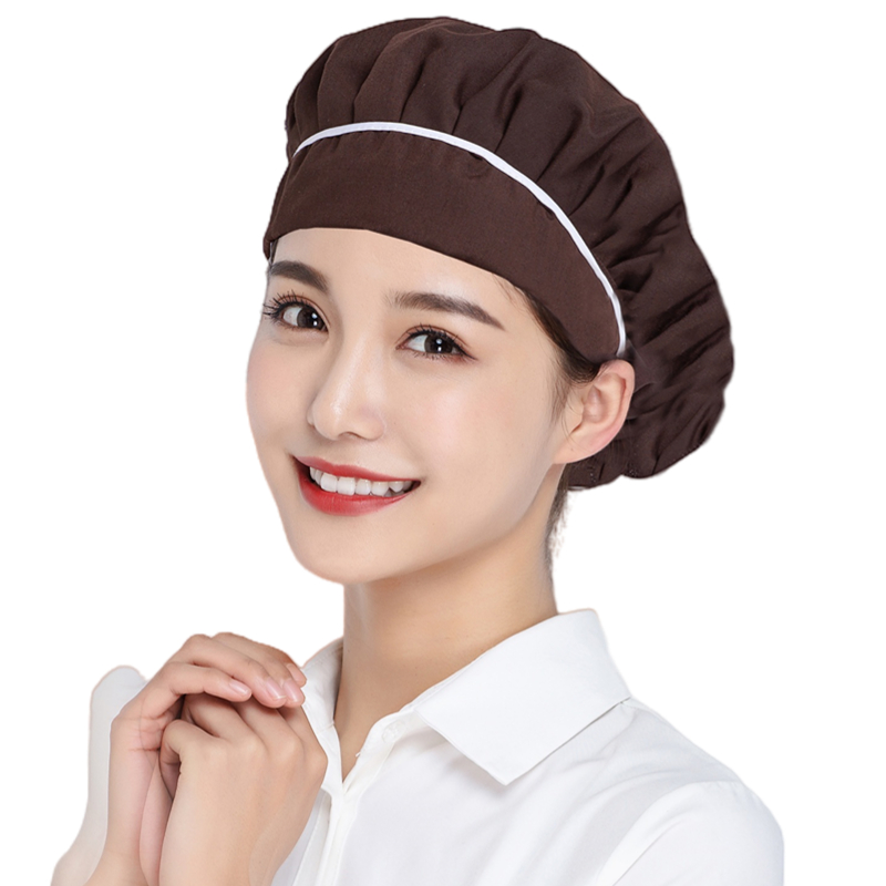 Food Service Cook Hats Women Men Hair Cover Caps Workshop Hat Food Service Baking Cap Kitchen Cooking Visors Household Beanie