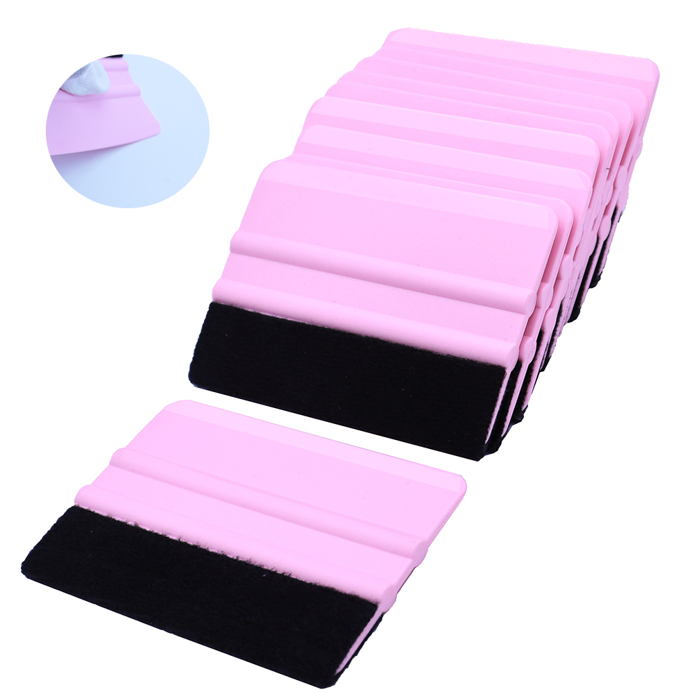 TOFAR 5/10 Uds revestimiento de vinilo escurridor de borde de fieltro raspador herramientas de película de tinte de coche tinte de ventana aplicador de pegatinas de papel tapiz de 4 pulgadas