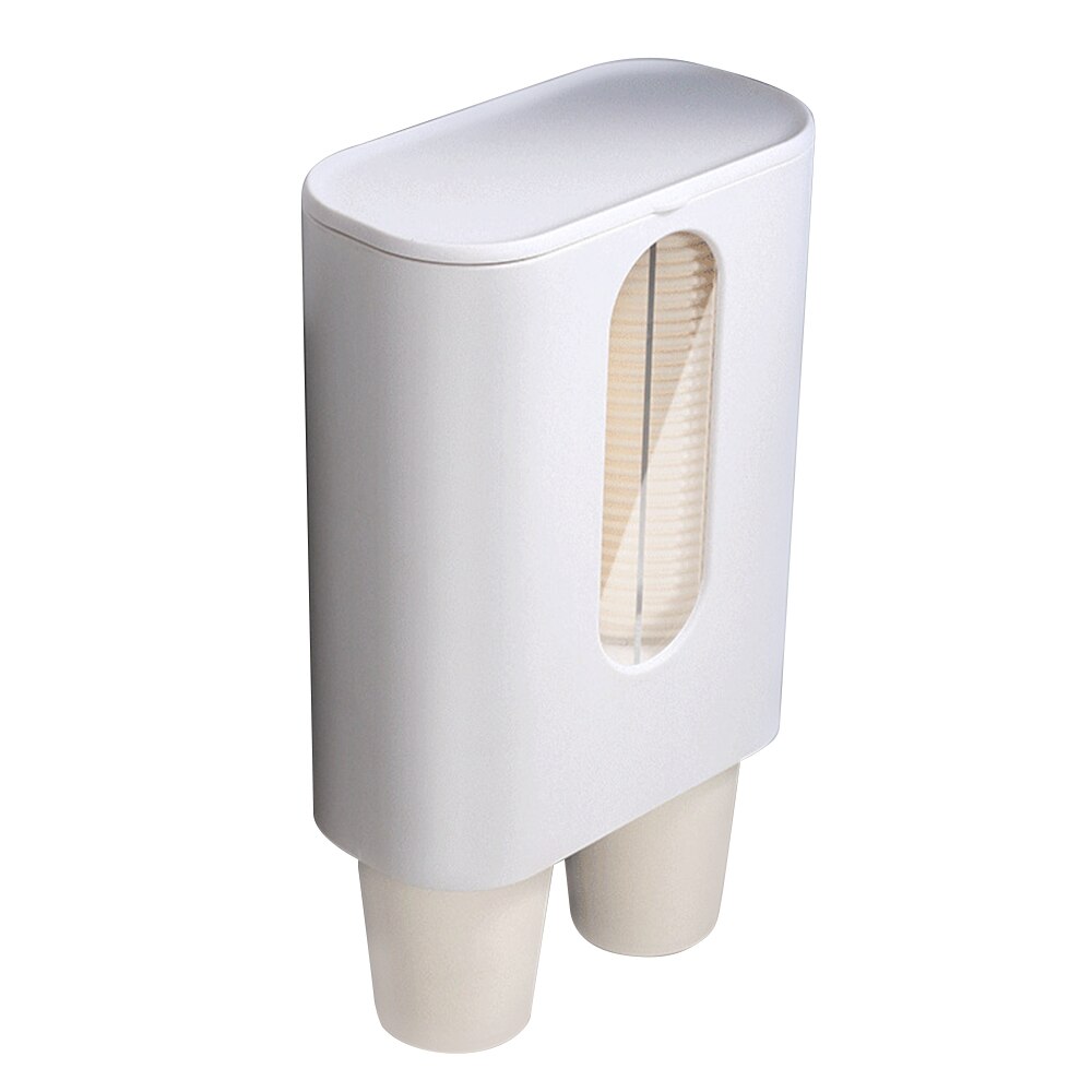 Wegwerp glazen frame automatische beker papieren beker hangende wandtype huishoudelijke waterdispenser plastic bekerhouder de plank: 03