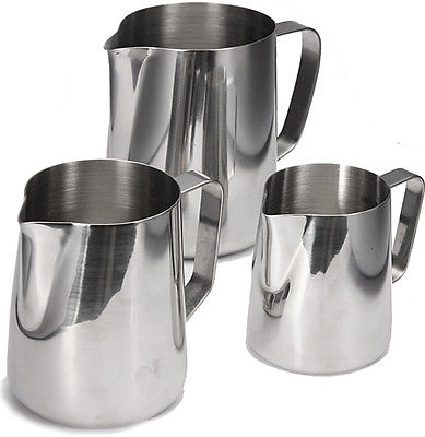 1 stk kaffekande køkkenhåndværk espresso 150ml-1000ml rustfrit stål kaffeskummende mælke latte kande tr