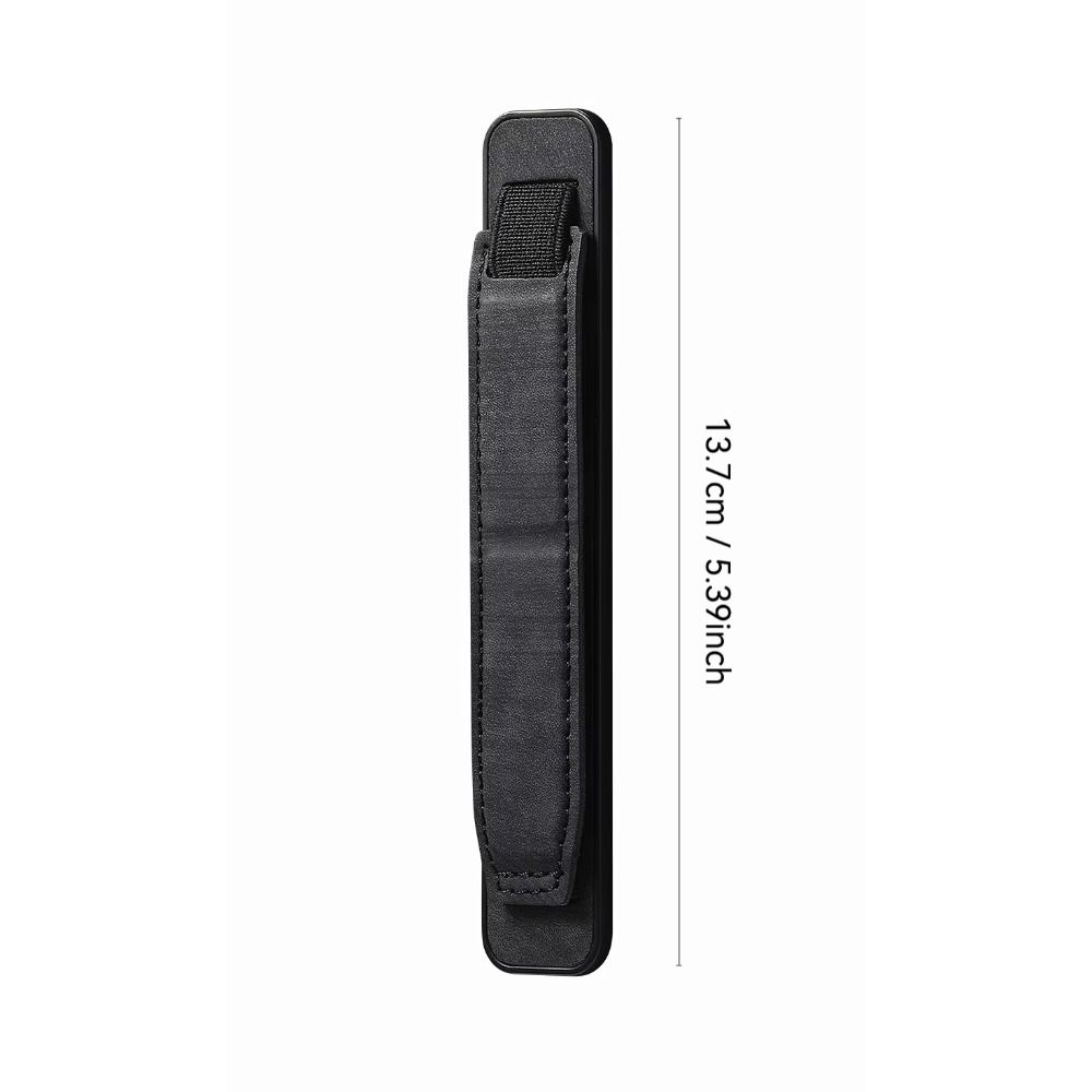 Bracelet de téléphone portable en cuir PU, sangle de poignée de doigt télescopique, support de téléphone portable universel pour la plupart des smartphones