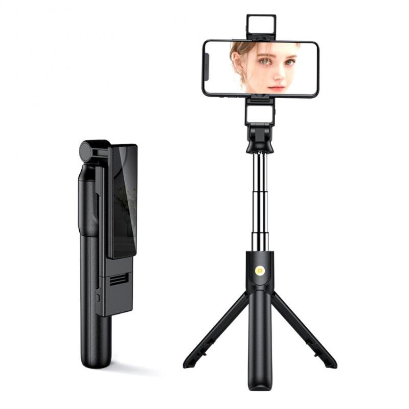 Portable Monopod Bluetooth Selfie Stick Tripod With Ring Light Selfie Beauty Portrait Fill Lighting For Phone Xiaomi Huawei: Default Title