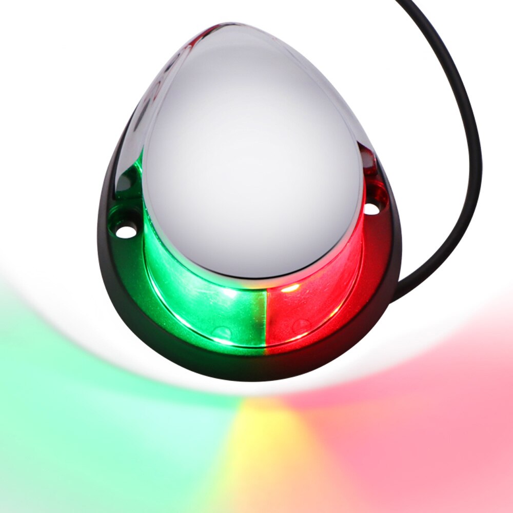 12v navigasjonslys led sinklegering bauglys marine båt led røde grønne pongtonger seilingssignallys