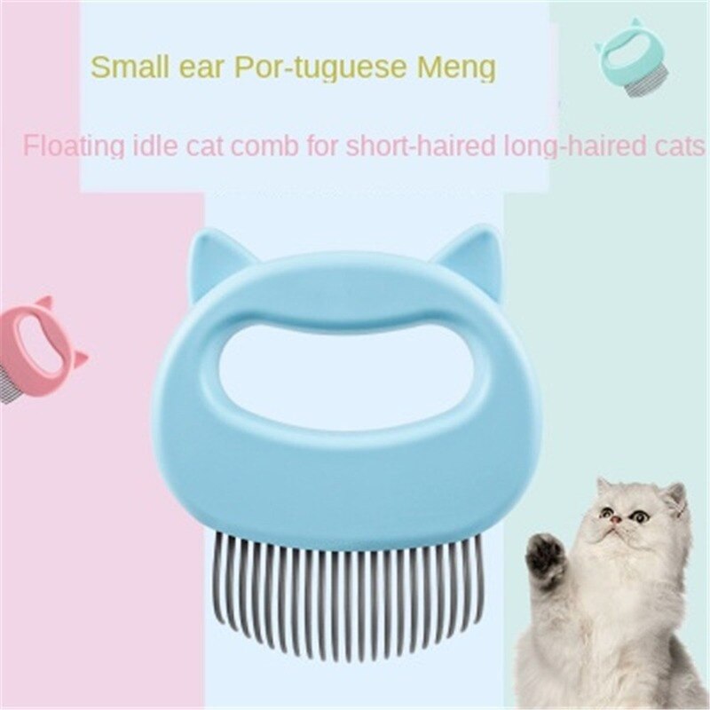 Peigne de nettoyage pour animaux de compagnie, fournitures de toilettage pour chiens et chats, peignes à dents fines, brosse pour chiens et chats, outil de toilettage en forme d'oreille, poils de coquille