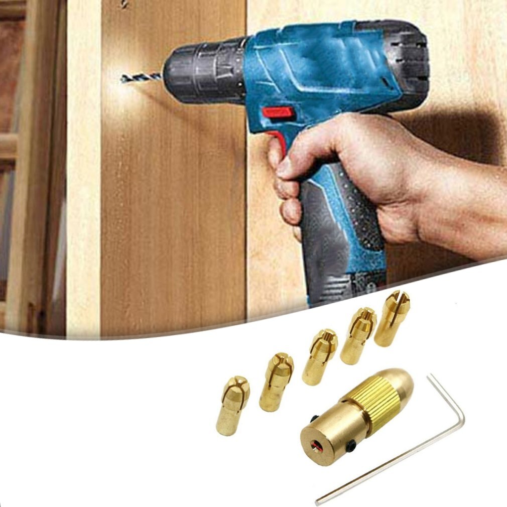 mini wiertarka elektryczna samozaciskowa uchwyt wiertarski zestaw uchwytów wiertarskich 0.5 robić 3 Mm robić wiertarki elektrycznej 7 sztuk