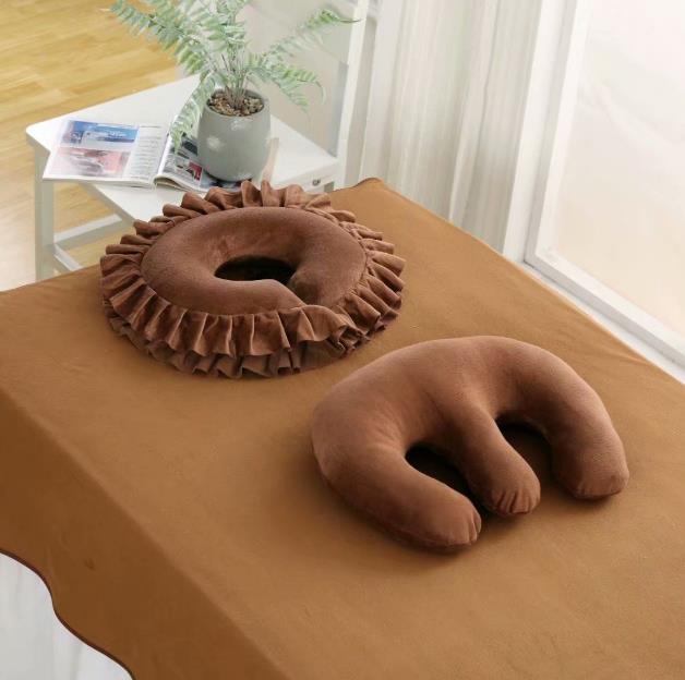 Skin-friendly and Comfortable Chest Pillow, Massage Cushion for Beauty Salon, Face Pillow Removable and Washable F8044