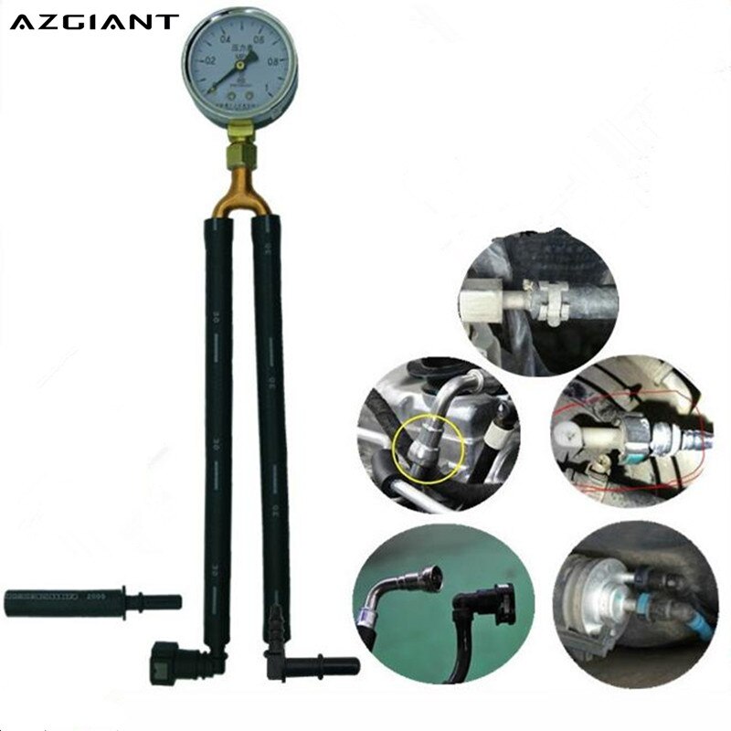 AZGIANT Car Gasoline Pressure Gauge Oil Pressure Gauge Gasoline Pressure Tool Quick Oil Pressure Gauge Tools