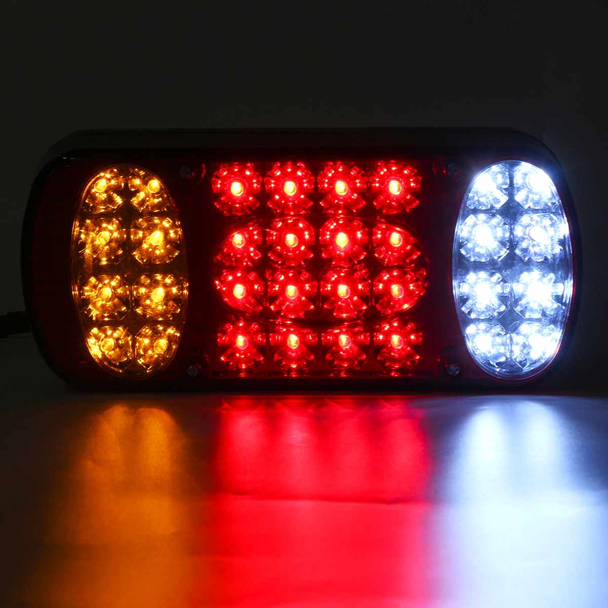 2 Stuks 12V 32 Led Auto Vrachtwagen Achterlicht Achterlicht Achter Stop Remlicht Signaal Lamp Indicator Voor Trailer vrachtwagen Vrachtwagen Caravans Van