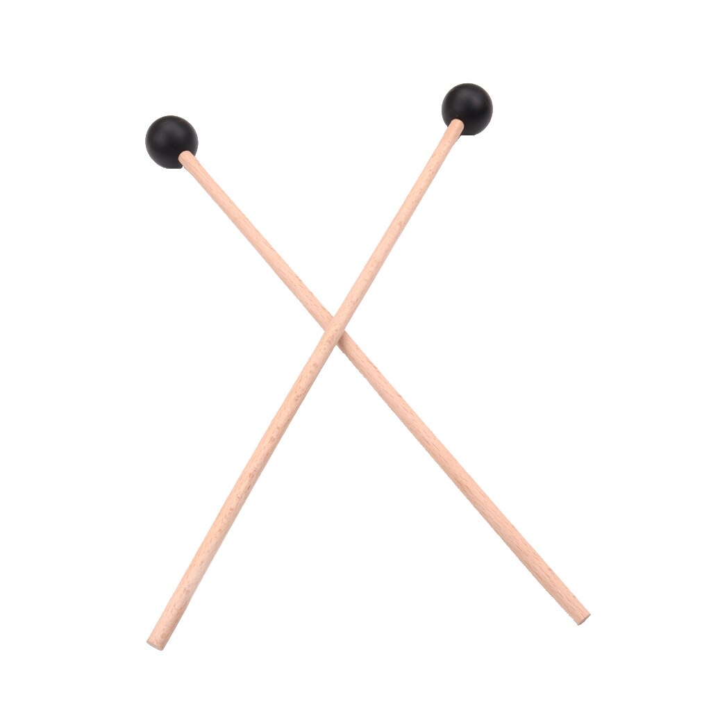 Pack of 2 Rubber Marimba Hammer Drum Sticks Xylophone Mallet Drumsticks Percussion Instrument Parts for Adults