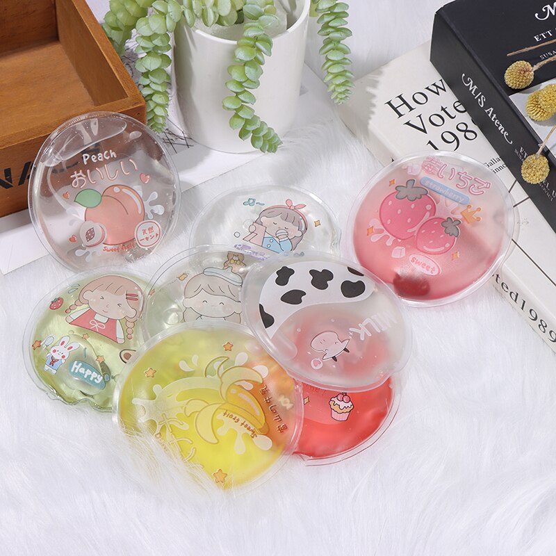 1PC Mini Winter Reusable Gel Hand Warmer Cute Funny Word Print Instant Heating Pack Warmer