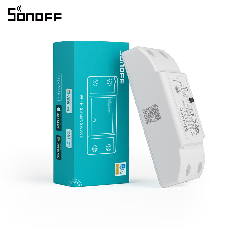 SONOFF BASICR4 Wifi Switch Smart Home Relay Light Switch Universal Breaker Timer eWeLink Remote Control Alexa Alice Google Home: Default Title
