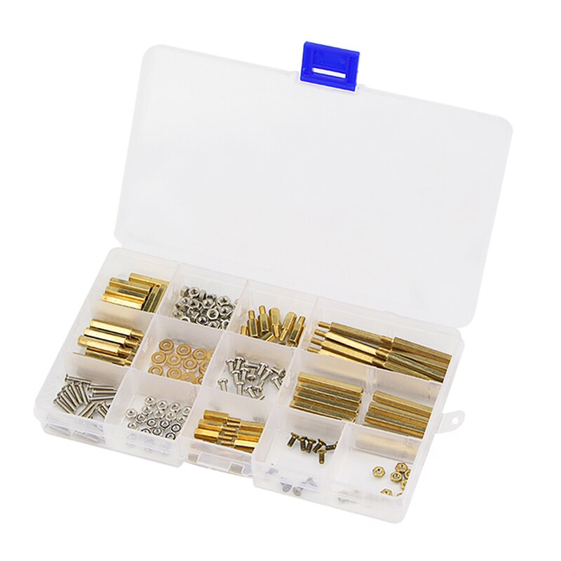 210 stks/partij Schroef kit M3 M2.5 Cooper Metalen Schroef Moer Mechanische Onderdelen Fasteners voor Raspberry Pi 3 voor DIY Board en Onderdelen