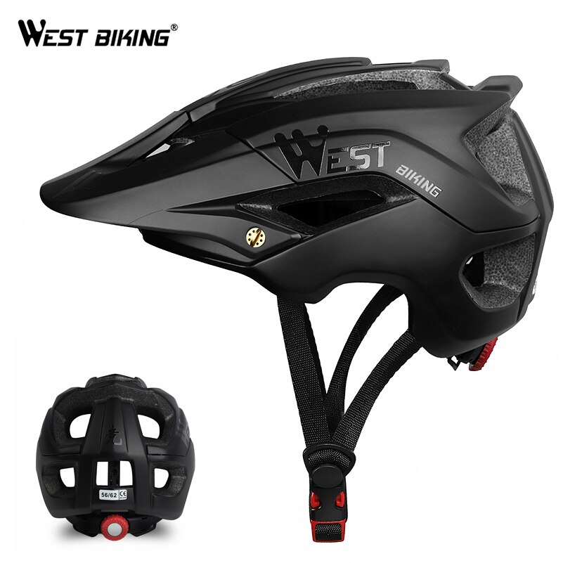 WEST BIKING Bicycle Helmet Trail XC MTB All-terrain Bike Helmet OFF-ROAD Casco Ciclismo Bicicleta Mountain Bike Cycling Helmet