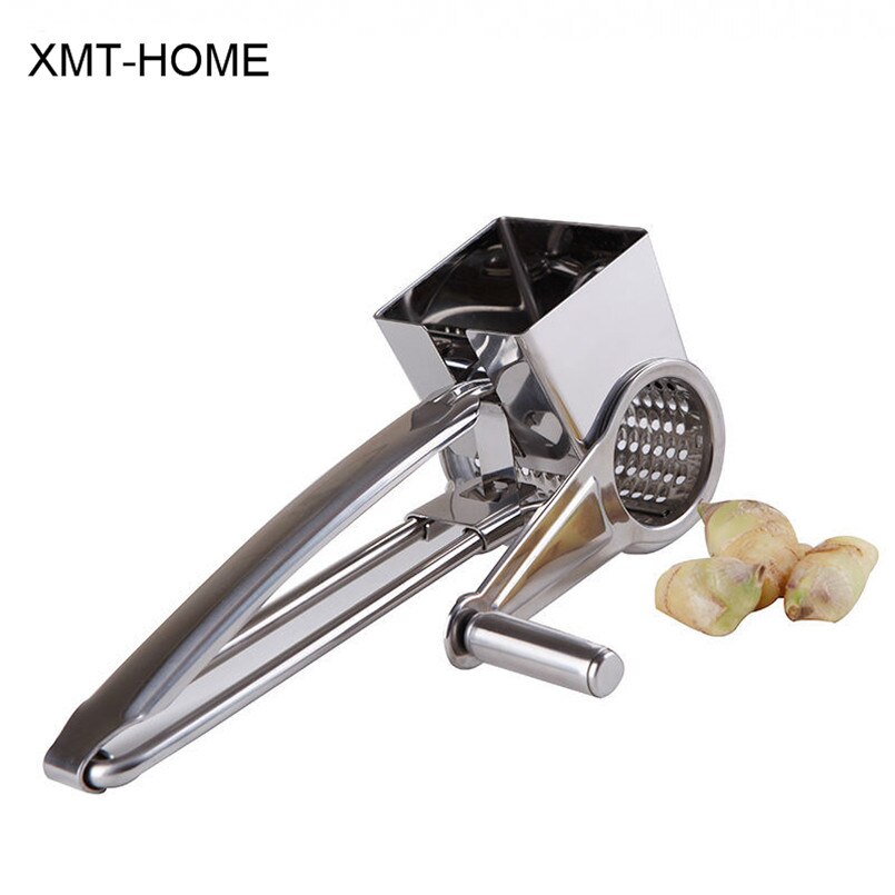 XMT-HOME Kitchen tools cheese grater slicer shreds drum Stainless steel manual ginger juice graters