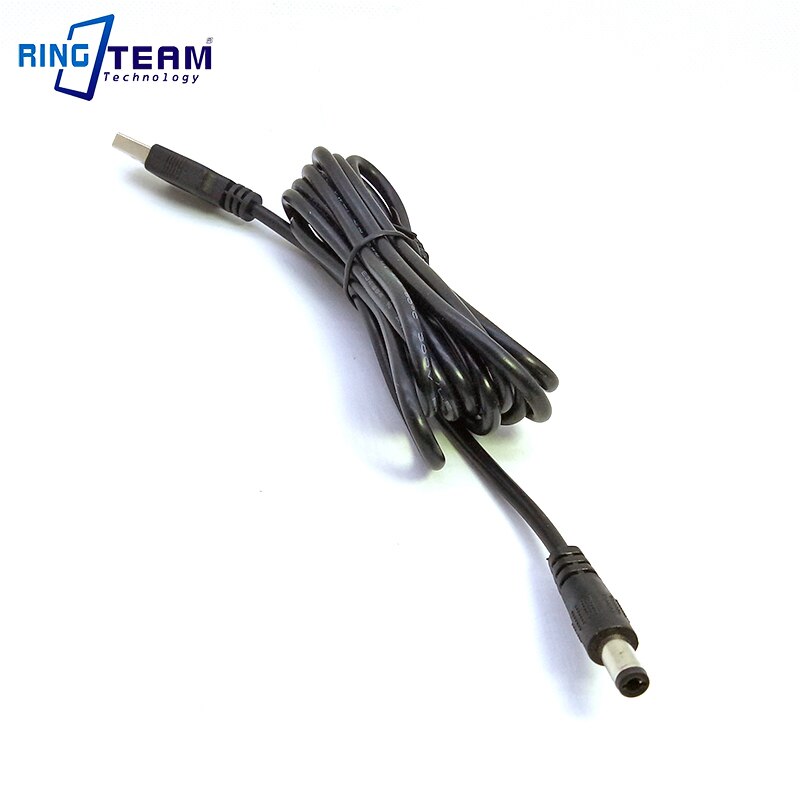 Cabo conector de potência, 2m dc 5v 5.5x2.5 / 5.5*2.1mm para video ink gt1 roteadores de televisão câmeras digitais e outros dispositivos