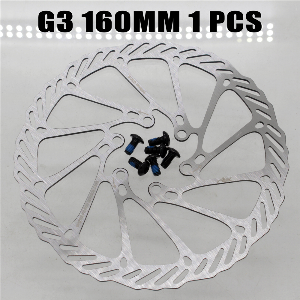 Zoom aluminiumslegering cykel bag skivebremse sort mountain road mtb cykel mekanisk tykkelse skivebremser cykling dobbelt bremse: G3 rotor 160mm