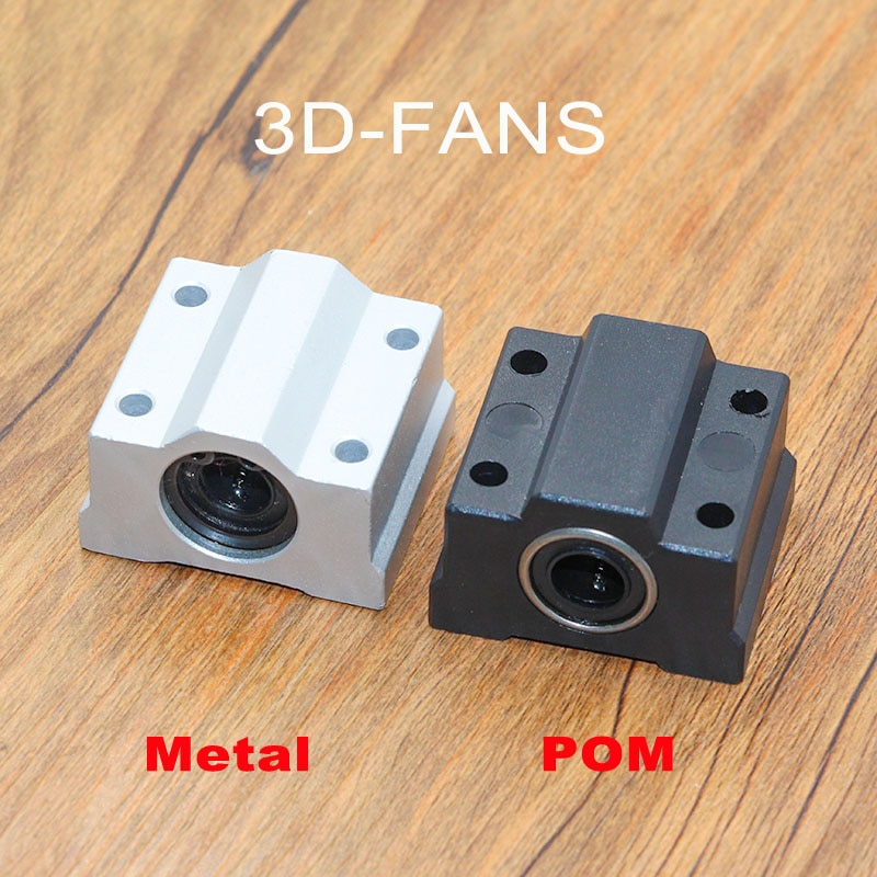 1PC SC8UU SCS8UU Aluminum / POM 8mm Linear Motion Ball Bearing Slide Bushing Linear Shaft for CNC For 3D printer