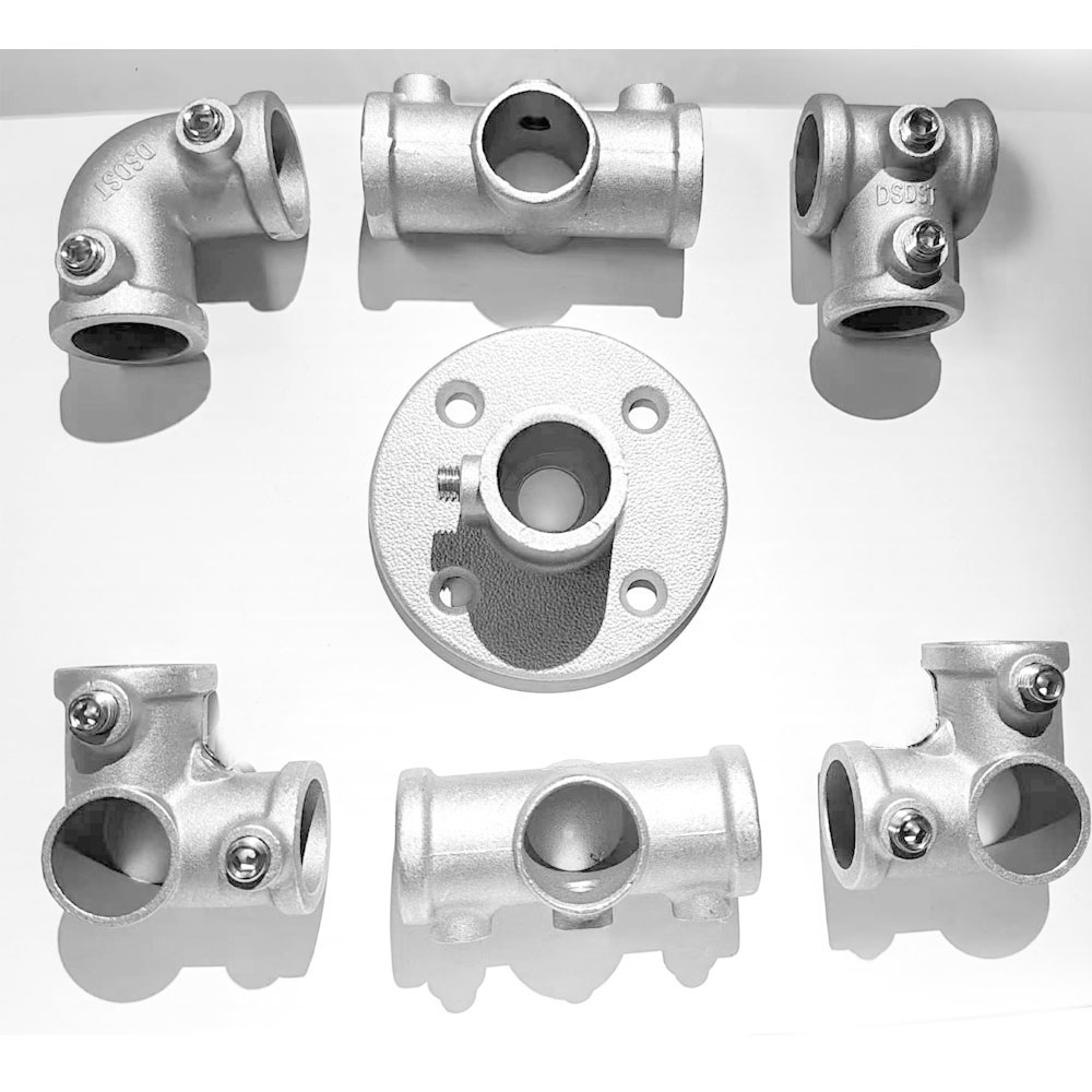 Conector de aleación de aluminio, Base en T de codo, accesorio plano tridimensional, sujetador de conexión, piezas de estante de tubo de acero de 20mm