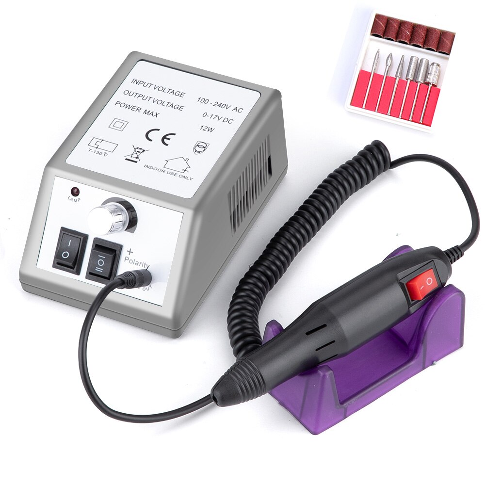 35000/20000RPM macchina per Manicure trapano per unghie fresa per Manicure accessori per Pedicure strumento per Nail Art punta per trapano per unghie: 2000-Gray