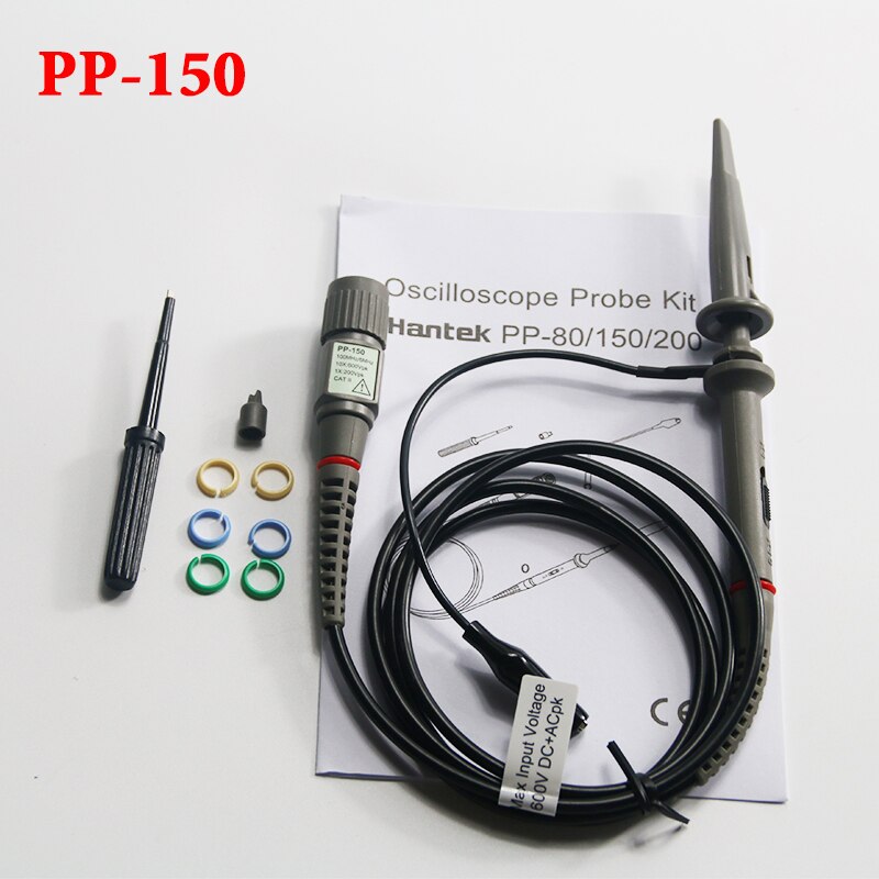 Hantek PP-80/PP-150/PP-250, sondas de Osciloscopio Digital, 60MHZ, 100MHZ, 200MHZ, 250MHZ, accesorios de probador de oscilios: PP-150