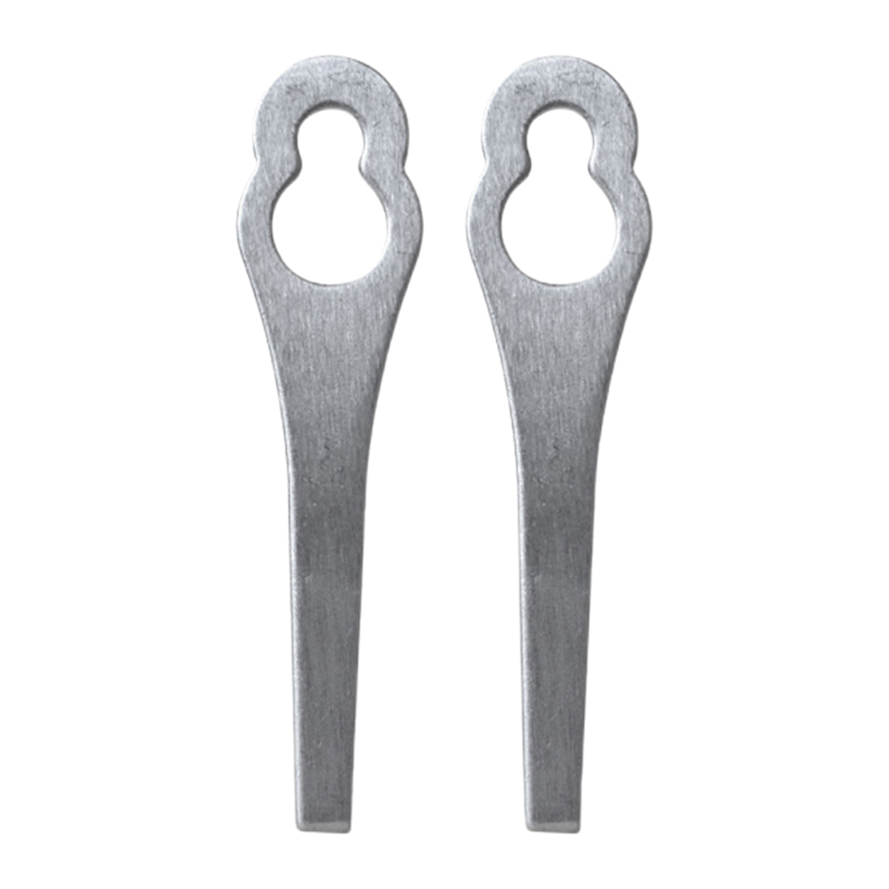 Cuchillas para cortacésped, cabezal de corte de césped de Metal, cuchillas para máquina cortadora de césped, accesorios para herramientas de jardinería, 15-2 uds.: Beige