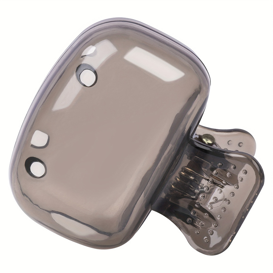1 Uds. Fundas para cabezales de cepillo de dientes de viaje, tapa protectora para cepillo de dientes, funda protectora portátil con Clip de plástico para viajes en el hogar: Negro