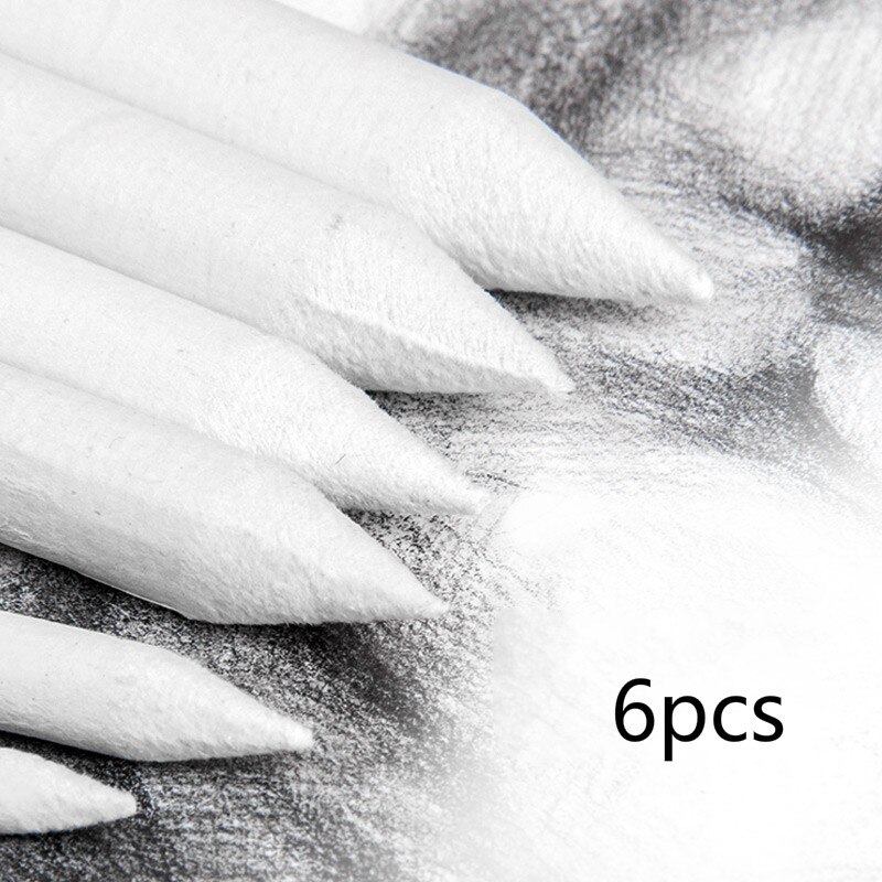Papier Wischer Höhepunkte Wisch Stift Papier Bleistift Skizze einstellen Professionelle Malerei Lieferungen Anfänger Erwachsene Kunst Werkzeug einstellen 6 stücke