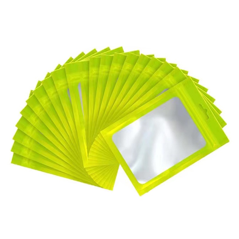 20-50 Stuks Matte Zip Lock Plastic Zak Aluminiumfolie Hologram Voedsel Pouch Kleine Waterdichte Rits Hersluitbare zakjes Geschenkverpakkingen