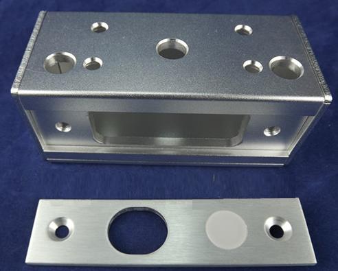 Aluminium Glazen Deur matched de elektronische slot op glas deurslot braket