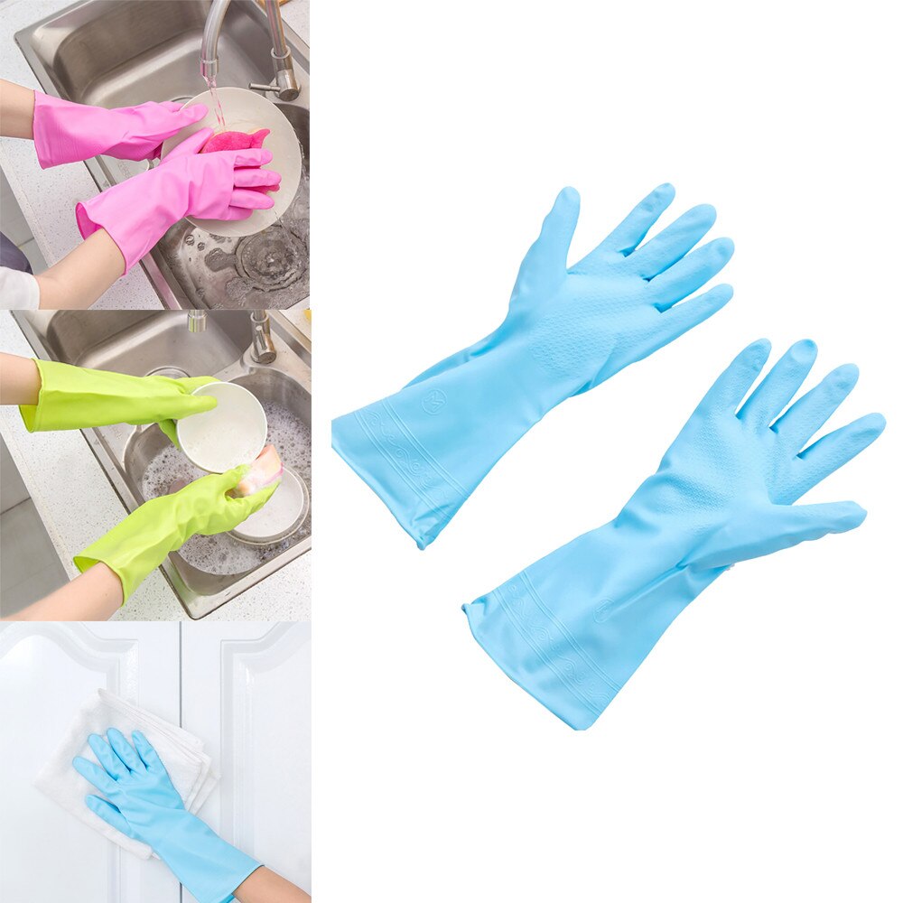 Afwas afwassen handen beschermen handschoenen schoonmaken waterdichte lange rubberen latex handschoenen keukengereedschap huishoudhandschoenen