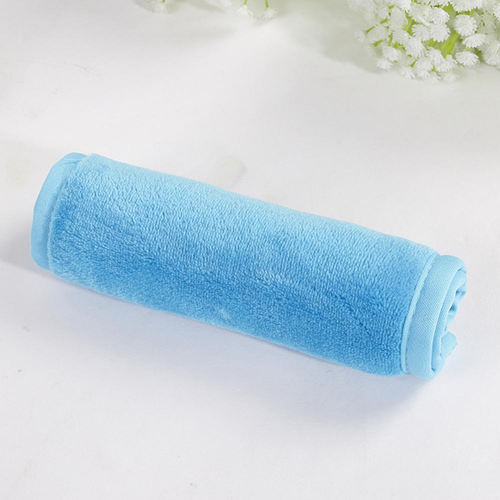 Myk gjenbrukbar ansiktsrengjøring mikrofiberhåndkle makeup remover pute klut ansikts håndklær skjønnhetsprodukter for kvinner makeup remover klut: Blå