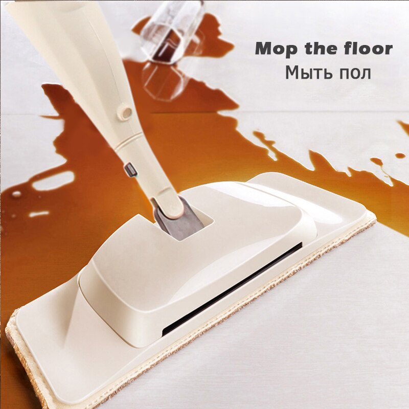 3-in-1 Spray Mop Detachable Magic Mop Wooden Floor Flat Mops Home Cleaning Tool Household with Reusable Microfiber Pads Lazy Mop