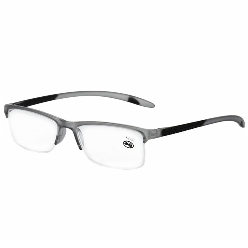 Retro Leesbril Mannen 1.0-4.0 Verziend Brillen Full Frame + 1.0 Tot + 3.5 Draagbare W715: +350 / Gray