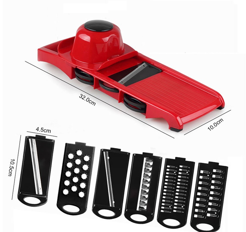 Kitchen Items Grater Multifunction with Container Potato Cutter Vegetables Fruits Peeler Slicer Gadgets Kawaii Accessories: Set without containe