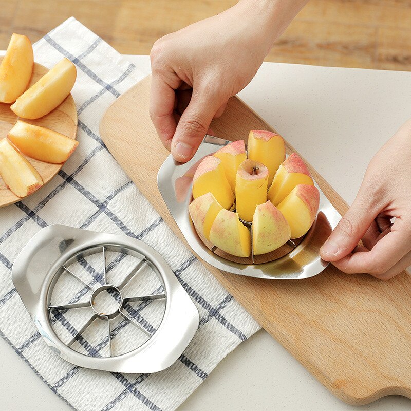 Rvs Apple Cutter Slicer Groente Fruit Gereedschap Keuken Accessoires Apple Easy Cut Slicer Cutter Keuken Gadgets Gereedschap