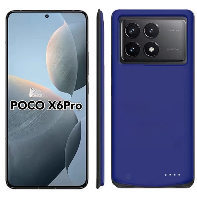 Akkuladehülle für xiaomi poco  x6 Profi /x6/x6 neo, externer akku, powerbank, ladehülle, batterie extern 10000