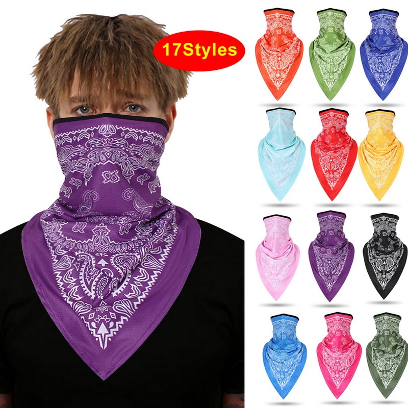 Foulard Bandana Doublé Polaire Coupe-vent - Vert - Fait Main (USA) - Neuf Avec étiquettes