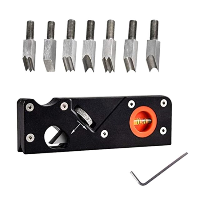 Chamfer Plane for Wood, Metal Woodworking Edge Corner Plane Flattening Tool, Woodwork Hand Planer 19QB: 2