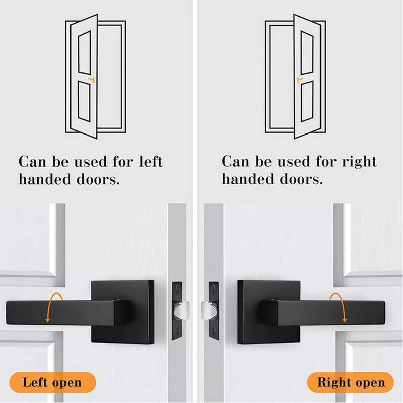 Bedroom Door Knobs Door Locks Door Levers For Passage Heavy Duty Door Locks Reversible Flat Levers Door Handles For Right Or