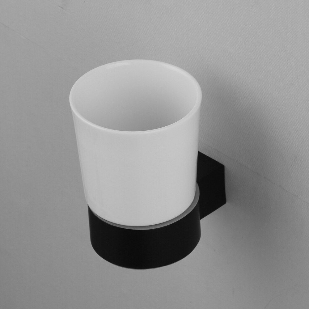 ZAPPO SUS 304 Stainless Steel Matte Black Bathroom Hardware Set Paper Holder Toothbrush Holder Towel Bar Bathroom Accessories