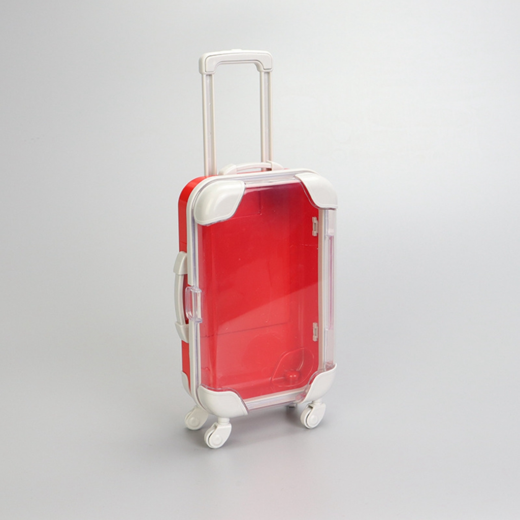 Dollhouse Miniature Scene Decoration Mini Simulation Suitcase For Small Luggage Doll Accessories Toys: Dark Khaki